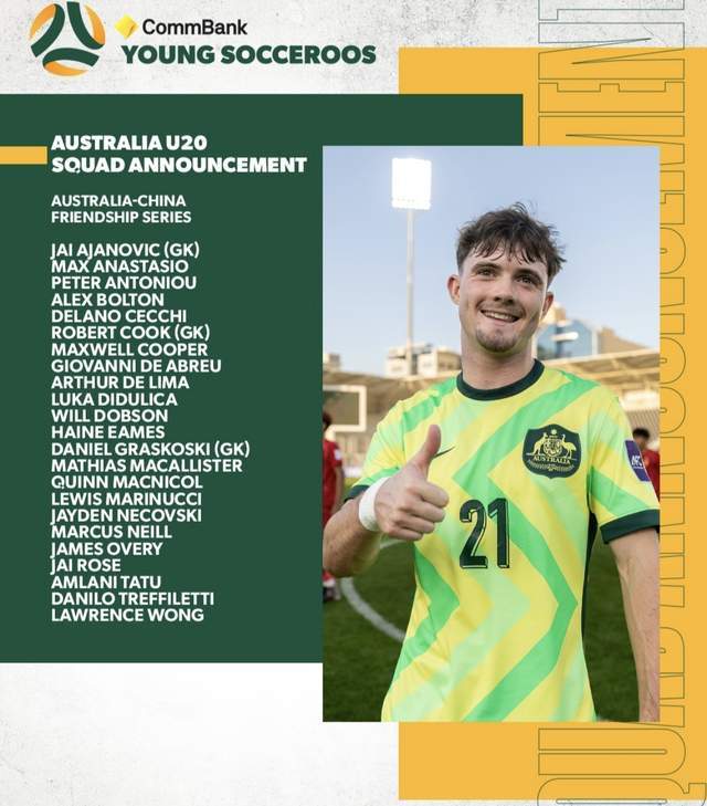 开云-抓紧了!18岁华裔天才来华参赛:已多次入选澳大利亚国青队